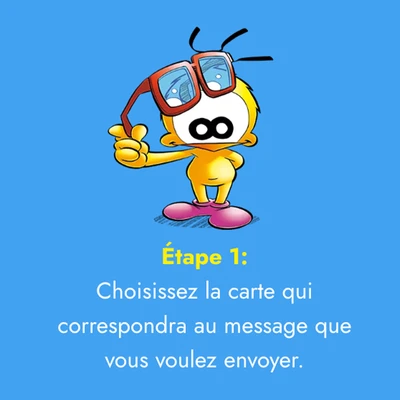 Etape 1 carte postale Le Piaf