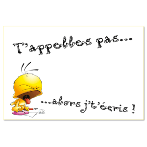 Tu n'appelles pas alors je t'écris