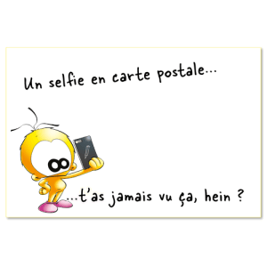 Un selfie en carte postale