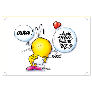 Je t'écris pour te faire un bisous
